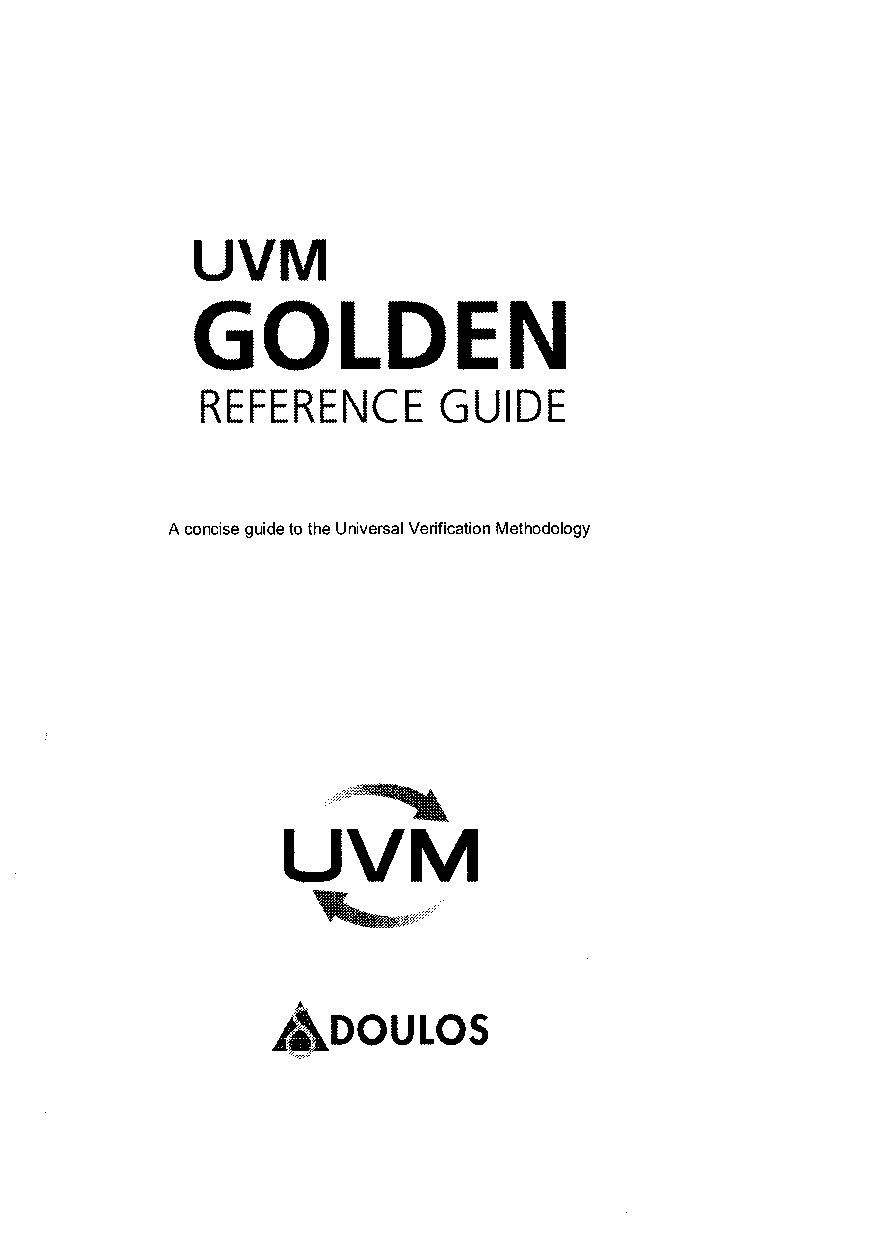 UVM Golden Reference Guide (Doulos) (Z-Library)